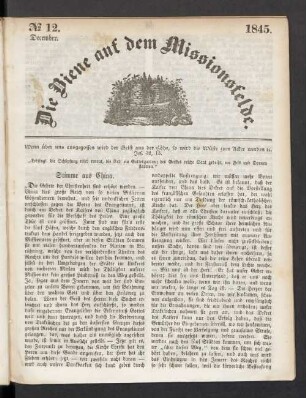 N° 12. December. 1845