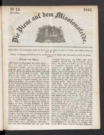 N° 12. December. 1845