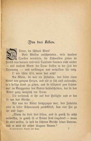 Traum und Sage