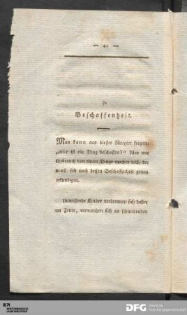 7. Beschaffenheit.