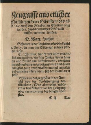 D. Mart. Luther ...