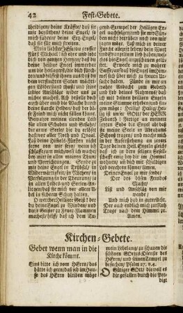 Kirchen-Gebete