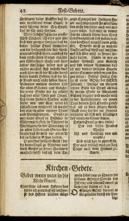 Kirchen-Gebete