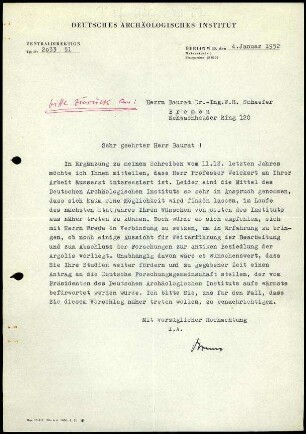 ZD an W. Schaefer