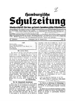 Deutsche Lehrerversammlung in Kiel Pfingsten 1914 : (Schluß)
