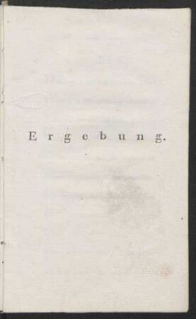Ergebung