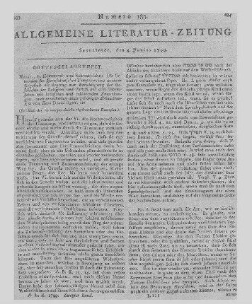 Eckard, A. L.: Versuch einer Confirmanden-Prüfung über den Hannöverschen Katechismus, besonders über die Lehre von der Taufe. Hannover: Hahn 1798