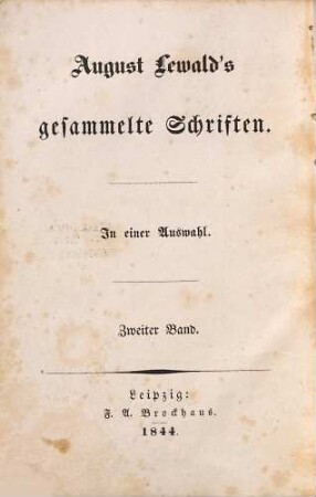 Ein Menschenleben, 2.. Jünglingsjahre