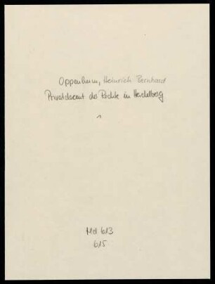 Brief von Bernhard Oppenheim an Robert von Mohl