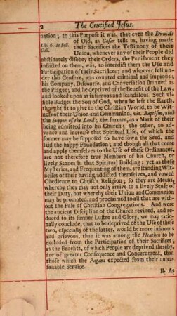 The crucified Jesus : or, a full account of the nature, End, Design and Benefits of the Sacrament ...
