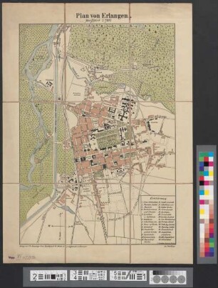 Plan von Erlangen