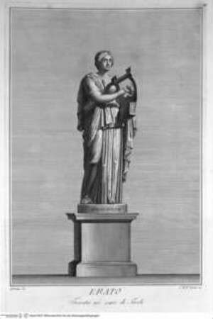 Il Museo Pio-Clementino, Tomo I-VII, Tomo I: Statue del Museo Pio-Clementino, Statue der Erato