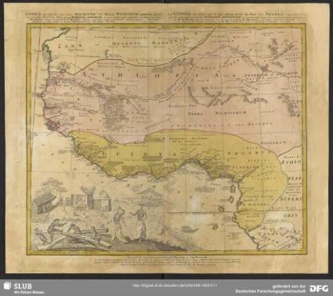 Guinea propria nec non Nigritiae, vel Terrae Nigrorum maxima pars, geographis odiernis dicta utraq Aethopia inferior