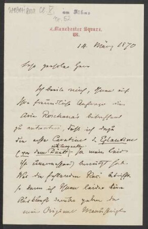 Brief an Friedrich Wilhelm Jähns : 14.03.1870