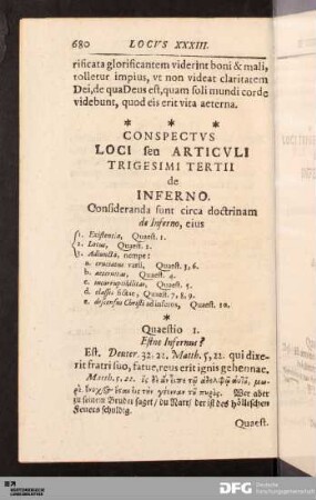 Locvs XXXIII. De Inferno.
