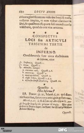 Locvs XXXIII. De Inferno.