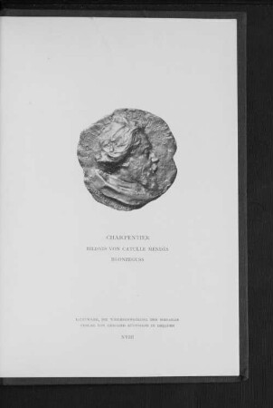 Bildnis von Catulle Mendès Bronzeguss