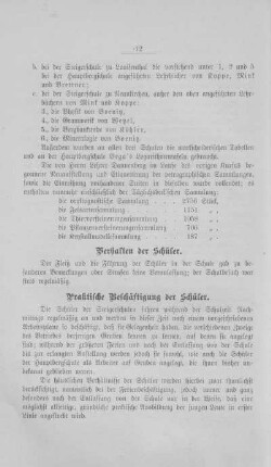 Praktische Beschäftigung der Schüler