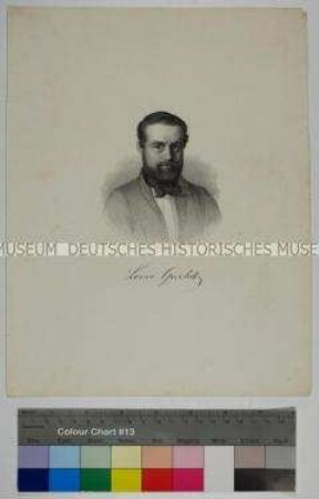 Porträt des Landschaftsmalers und Graphikers Louis Gurlitt