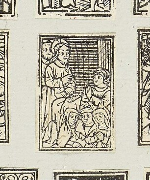 Christus, aus: "Biblia cum concordantijs veteris et noui testamenti et sacrorum canonum", Lyon 1520
