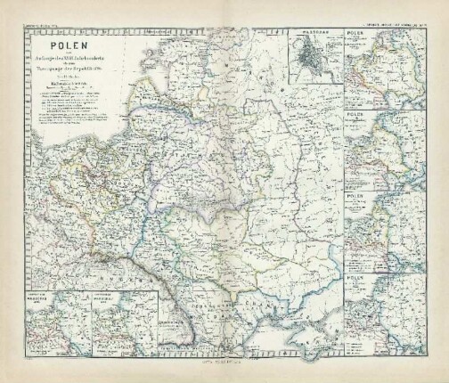 Polen vom Anfange des XVIII Jahrhunderts bis zum Untergange der Republik 1795