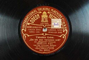 Valentins Gebet: "Das ich nun verlassen soll" : aus "Margarethe" / (Gounod)