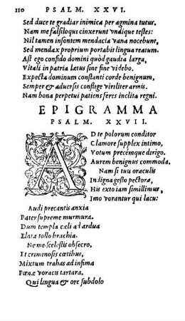 Epigramma Psalm. XXVII.