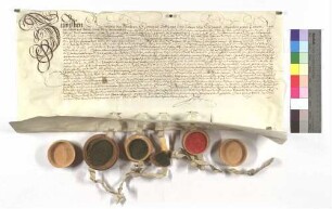 Vertrag zwischen dem Konvent des Klosters Söflingen und der Stadt Ulm wegen der hohen- und malefizischen Obrigkeit zu Söflingen.