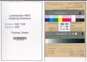 Entnazifizierung Walter Thomas , geb. 17.07.1908 (Schriftsteller)