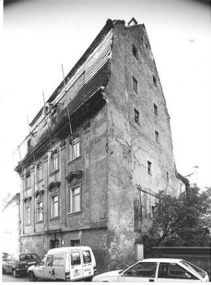Pirna-Altstadt, Kirchplatz 3. Wohnhaus (2. H. 16. Jh.). Straßenansicht