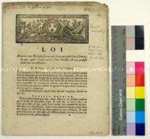 Gesetz betreffend die Verweigerung des Eides durch Geistliche vom 26. August 1792.