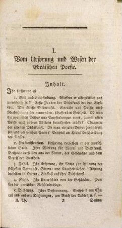 Vom Geist der Ebräischen Poesie : Eine Anleitung für die Liebhaber derselben und der ältesten Geschichte des menschlichen Geistes, 2