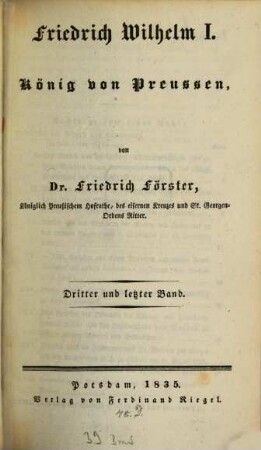 Friedrich Wilhelm I., König von Preussen, 3