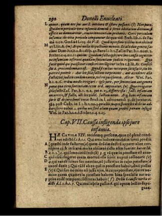 Cap. VII. Caussae infligendae ipso jure infamiae