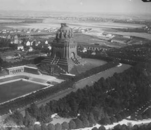 Völkerschlachtdenkmal in Leipzig : Blickrichtung Osten