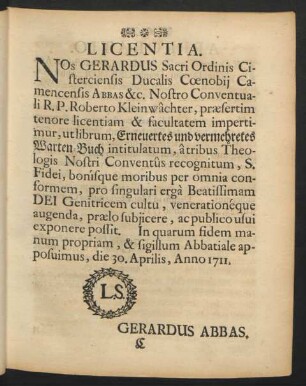 Licentia