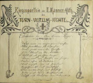 Riegenparthie der II. Männer Turnverein Fichte, S. 34