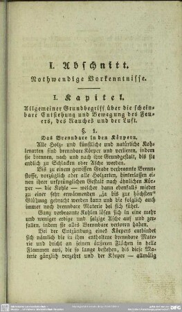 I. Abschnitt. Nothwendige Vorkenntnisse