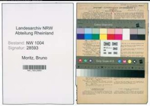 Entnazifizierung Bruno Moritz , geb. 18.04.1910 (Volkswirt)