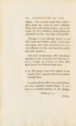 § 27. The spungy lavaqs never appear in any regular form; ...