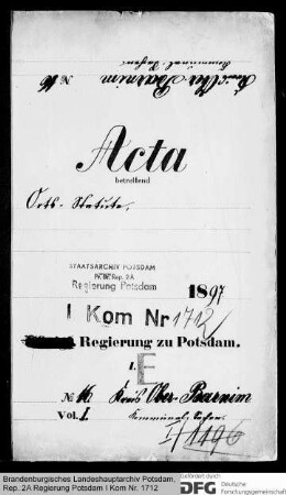 Ortsstatuten im Kreis Oberbarnim