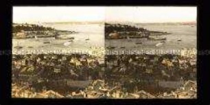 Blick vom Galataturm über Konstantinopel und Bosporus