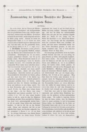 Zusammenstellung der kirchlichen Vorschriften über Paramente und liturgische Gefässe
