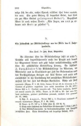 592-599 Ein Aktenstück zur Militärseelsorge aus der Mitte des 6. Jahrhunderts