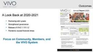 A VIVO Community Update: Reflections on the Last Year and Where We Are Headed