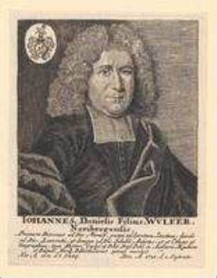 Johann Wülfer, Sohn des Daniel, zuletzt Pfarrer bei St. Sebald; geb. 7. Juni 1651; gest. 3. September 1724