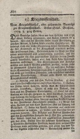 Neue Kriegsbibliothek. St.1-3.