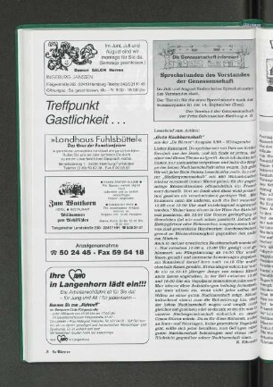Leserbrief zum Artikel: "Gute Nachbarschaft"