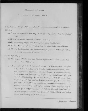 Resolutio Civium, Jovis d. 11. Maji 1843