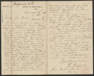 Brief an Ludwig Strecker  an B. Schott's Söhne : 30.01.1882